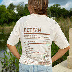 Fit Fam Nutritional Label Tee