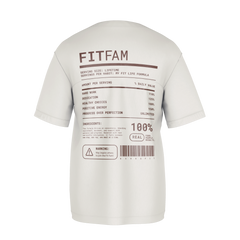 Fit Fam Nutritional Label Tee
